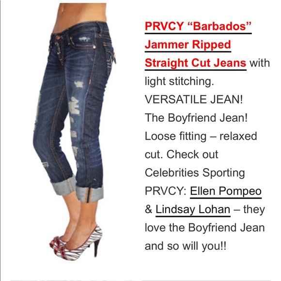 PRVCY Malibu Hills Bootcut Distressed Jeans - Picture 8 of 8